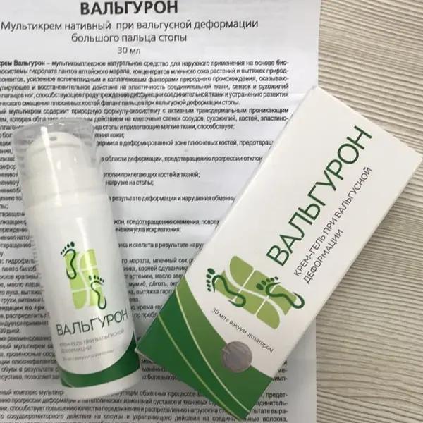 Вальгурон – крем-гель при вальгусной деформации
Вальгурон – крем-гель при вальгусной деформации