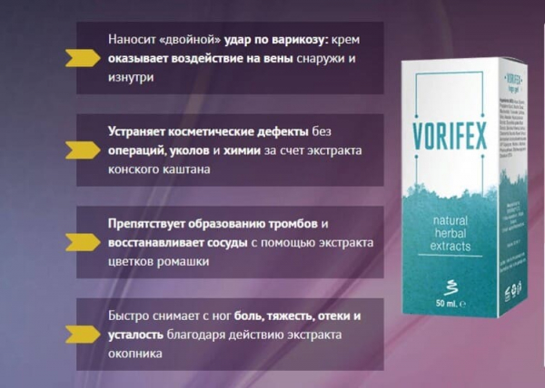 Vorifex от варикоза
Vorifex от варикоза