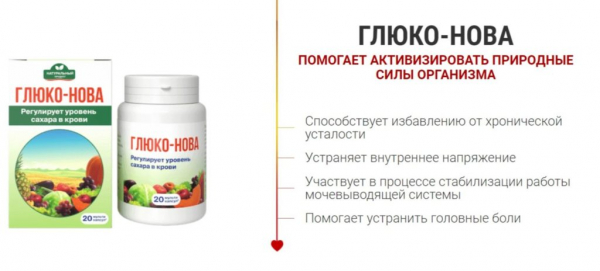 
Глюко Нова от диабета 
