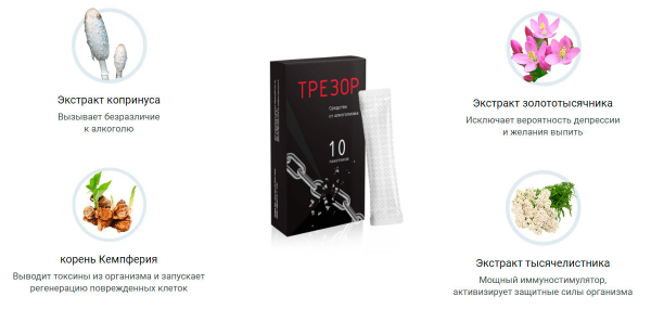 Трезор – лечение алкоголизма натуральным средством
Трезор – лечение алкоголизма натуральным средством
