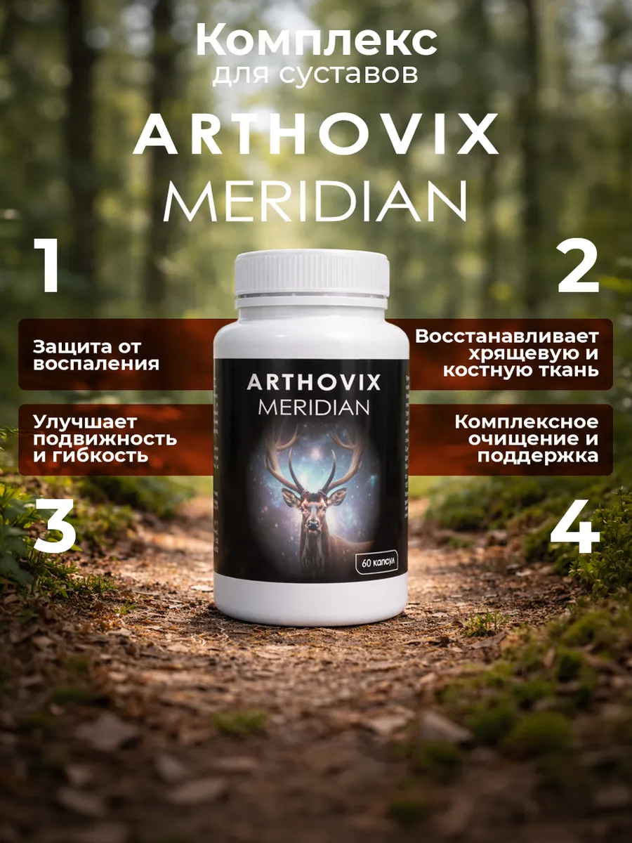 Артовикс Меридиан (Arthovix Meridian) — двухкомпонентный комплекс для комплексного восстановления суставов