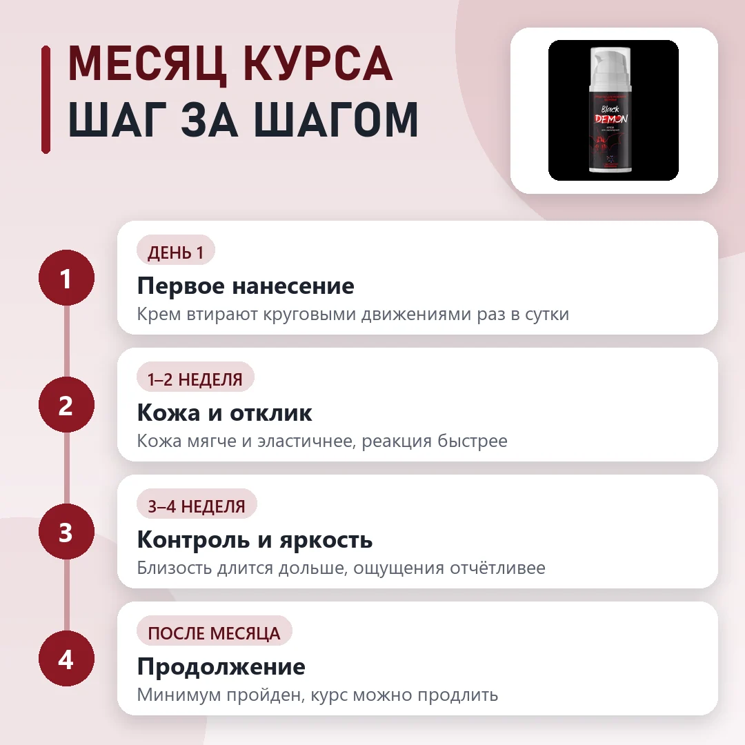 Курс Black Demon по этапам