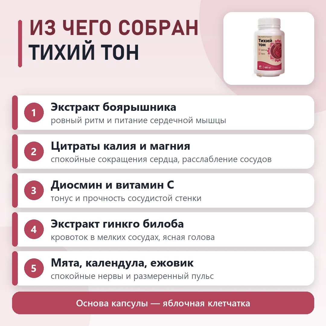 Состав Тихий тон: что входит в формулу